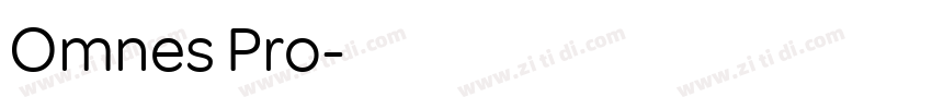 Omnes Pro字体转换